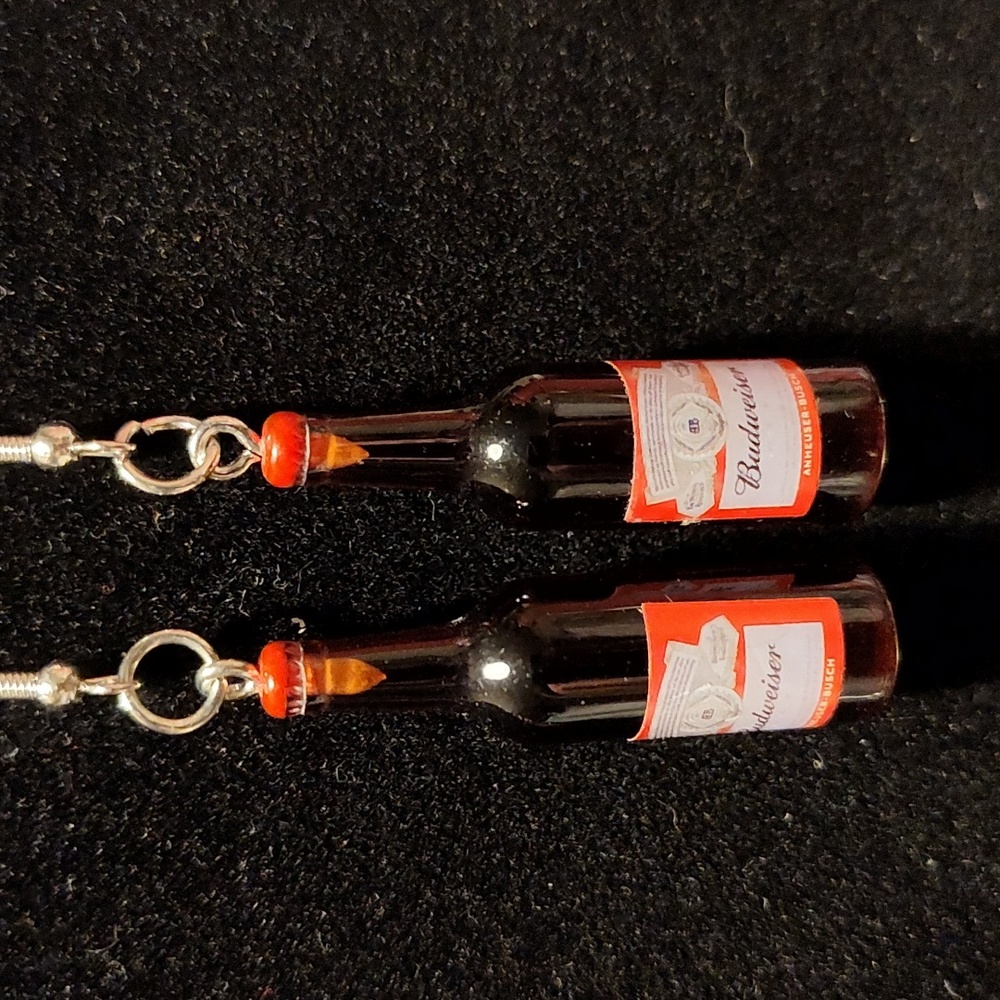 Budweiser Beer Earrings